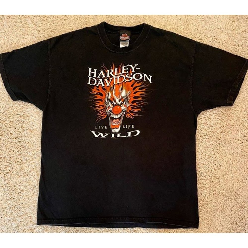 HARLEY-DAVIDSON MENS XL LIVE LIFE WILD FROM SLIDELL LA
